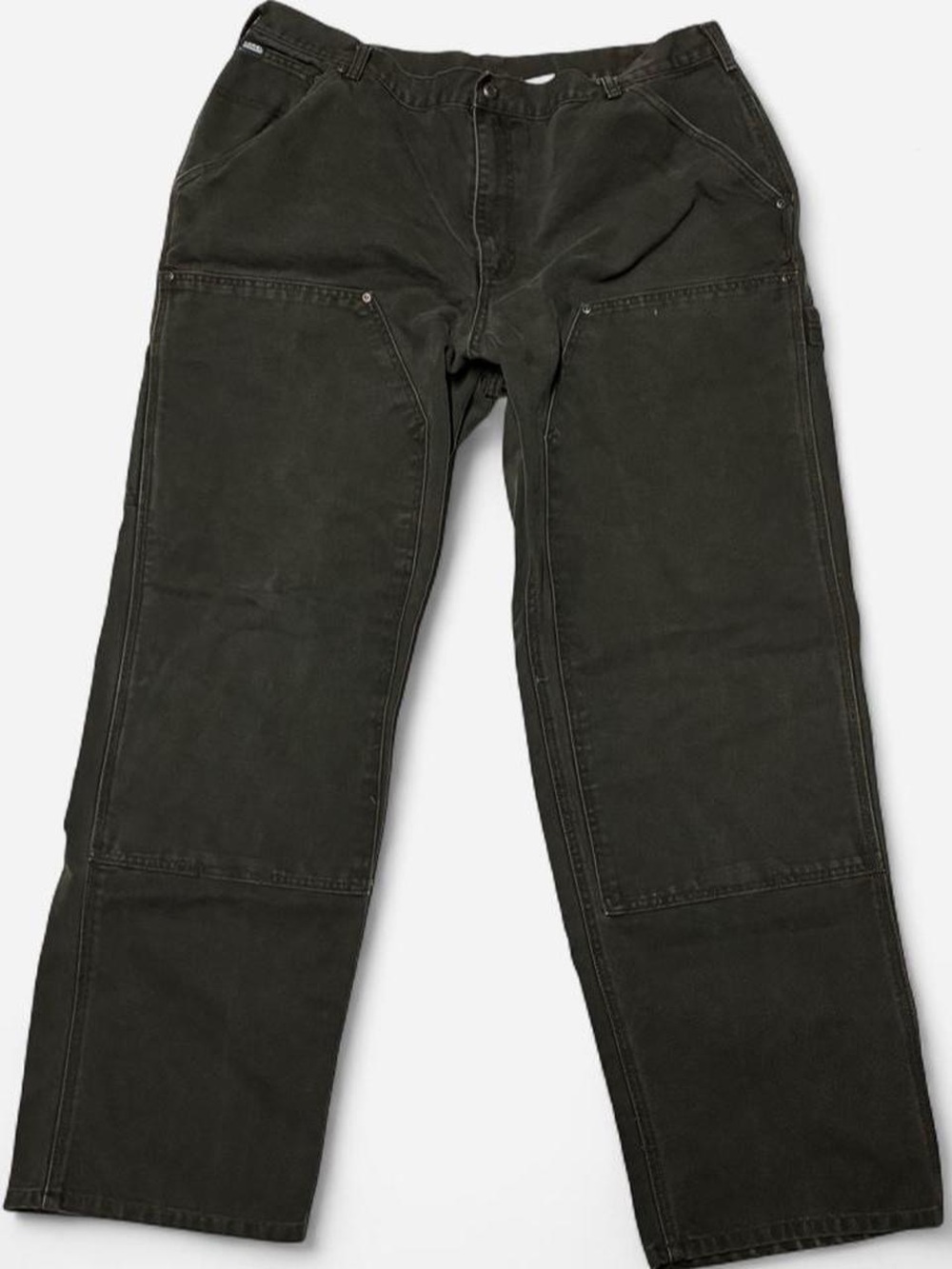 Sorel Double Knee Carpenter Pants Olive Green Canvas Utility Workwear Mens 40x32